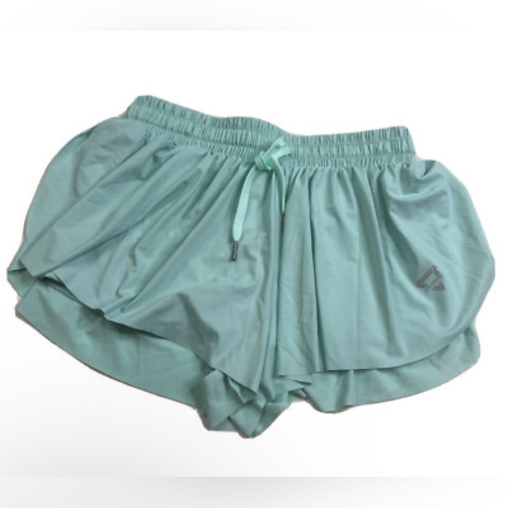 Women's Aqua Flowy Athletic Shorts